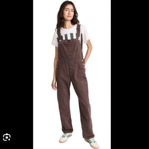 Free People Ziggy Overalls in Mocha